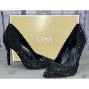 Michael Kors Keke Pump Women’s Embellished Black 1 Size 8.5